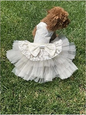 Die Grup X-Small Boyutunda Köpek Kedi Gelinlik, Şık Tasarım