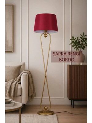 Taşcan Aydınlatma Delhi Eskitme Lambader Bordo Şapka Modern , Oturma Odası ,yatak Odası , Salon Lambader