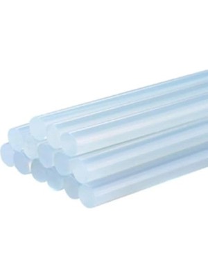 Die Grup Ince Mum Silikon Çubuk 7.5 mm x 150 mm (15 Adet) | Şeffaf Sıcak Silikon Mum | Sıcak Silikon Tabancası Için Uyumlu Yapıştırıcı Çubuklar