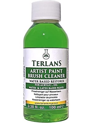 Die Grup Terlans Sanatsal Boya ve Fırça Temizleyici 100 ml - Yağlı ve Akrilik Boya Temizleyici - Artist Brush Cleaner