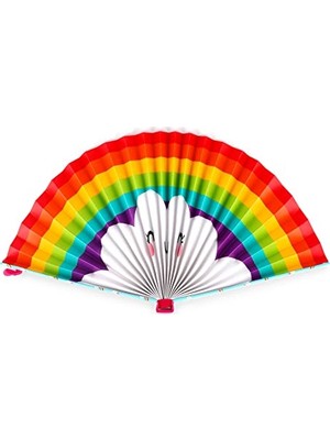 Die Grup Katlanabilir Kagit Yelpaze - Rainbow
