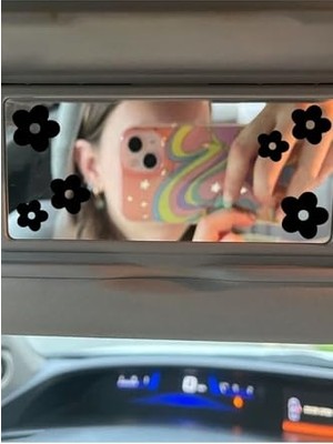 Die Grup Çiçek Araba Ayna Sticker