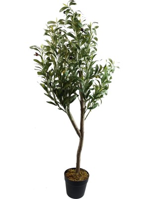 Maki Dekor Yapay Ağaç Zeytin 120 cm Boyunda Dekoratif Iç Mekan Salon Ofis Ağacı