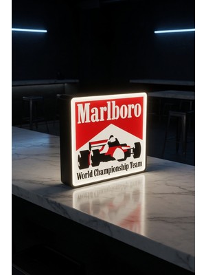 MEKTrend Marlboro Racing Tasarımlı Dekoratif Aydınlatma (22X21CM)