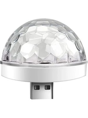 Die Grup USB Girişli LED Disko Topu, Renkli Işık Efekti
