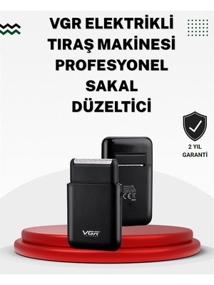 Pistonlu ve Örgülü Ağ Başlıklı Kart Tipi Traş Makinesi – Hafif, Güvenli, USB Şarjlı