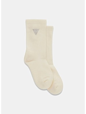 Guess Krem Kadın Soket Çorap V4GZ03ZZ00I-G1O6