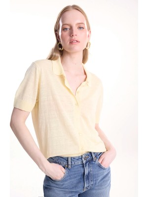 Ted Baker Sarı Kadın Gömlek TBWRKW2043