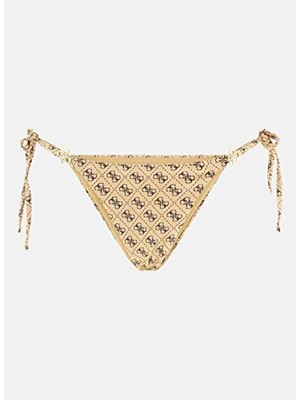 Guess Bej Kadın Baskılı Bikini Alt E6GO29KCBJ0-P1LT