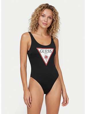 Guess Siyah Kadın Baskılı Mayo E6GJ43KF442-JBLK