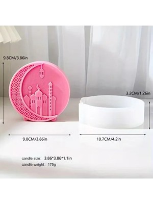 Yoyomold YY6313 Ramazan Temalı Hilal Modelli Mumluk Silikon Kalıp
