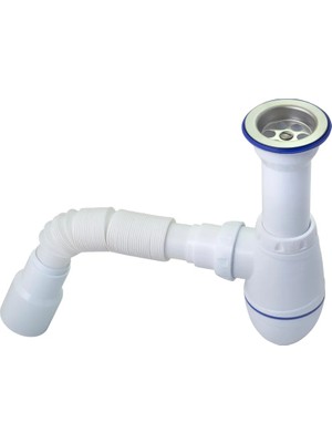 Esnek Gider Sifonu Lavabo Için Koku Önleyici Tıkanma Karşıtı Bağlantı Seti