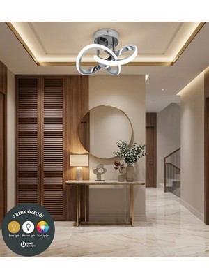 UltraMint Modern LED Avize, Çok Renkli, Salon, Mutfak ve Çocuk Odası Için
