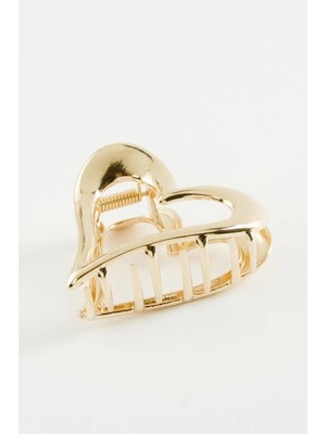 İlkyaz Fashion Kalp Metal Mandal Toka 6 cm