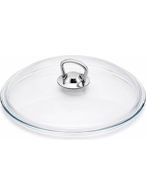 Arcak2 Karaca Metal Kulp + 30  cm Tencere Sahan Tava Cam Kapağı