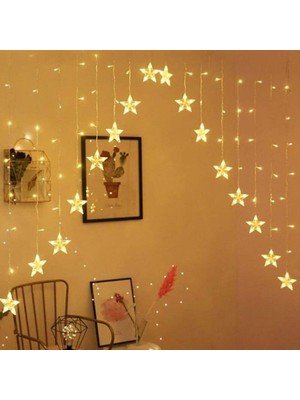 My Best Store Yıldız Perde LED Çapraz