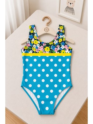My Kids Wear Kız Çocuk Tatil Yıldızı Tek Parça Mayo 12810