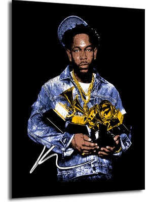 GLAZELLA Kendrick Lamar Grammy Zaferi Ikonik Cam Tablo