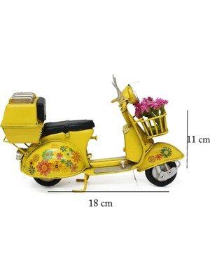 Aydogan's Dekoratif Metal Scooter Sepetli