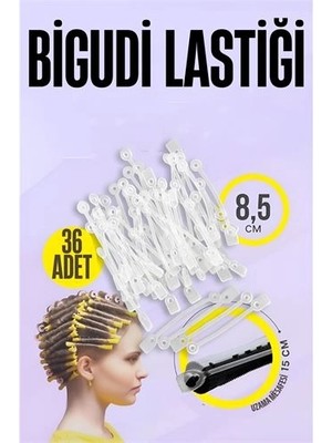 Elektronikçim Bigudi Lastiği Perma Lastikleri 36 Adet ELK-IEGCX47