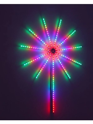 sbodurhome Modüler Rgb LED Duvar Işığı Havai Efektli Uzaktan Kumandalı