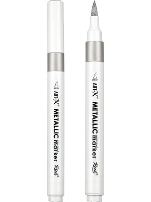 Fırça Uçlu Metalik Akrilik Marker Çizim Kalemi Her Yüzeye Uygun Kalıcı Mürekkep 1-6 mm Uç A