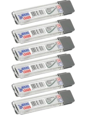 Ucu 2b 0,9 mm 6 Adet Mekanik Uçlu Otomatik Kurşun Kalem Ucu 2b 60MM x 0,9mm Siyah Mikro Uç Kısa