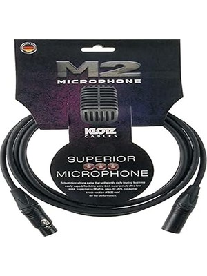M2 MC2000 Mikrofon Kablosu Siyah 3m Xlr Neutrık Uçlu