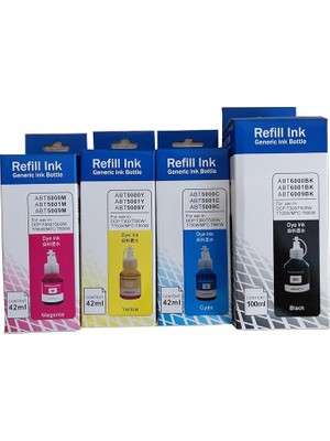 Brother ile Uyumlu DCP‑T220 Mürekkep Takım 4 Renk Set Muadil