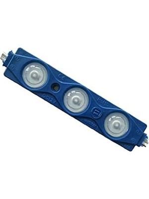 Adet 1.5W 12V Mercekli Modül LED (Mavi)