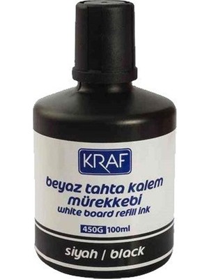 Beyaz Tahta Kalemi Mürekkebi Siyah 100 ml 450G