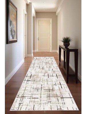 Home Bej Özel Ölçülü Kesme Rulo Yolluk Kaymaz Tabanlı Hol Antre Mutfak Halısı AR1494, Bej, 8