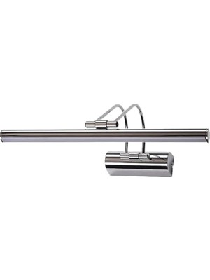 Geldi Ayna Üstü LED Banyo Aplik Duvar Ayna Resim Tablo 6W Gün Işığı Apliği Flüt (Krom)