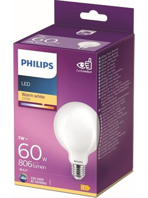 LED Classic 60W G93 E27 Sarı Işık Dim Edilmez LED Ampul