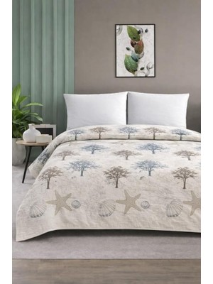 Çift Kişilik Pike Yatak ÖRTÜSÜ%100 Pamuk 220X230 Ağaç Desen