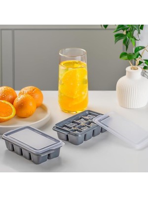 Toptan Mini Yapışmaz Silikon 2 Adet Bas Çıkar Buz Kalıbı- Silikon Buz Kalıbı Buzluk Bpa Içe