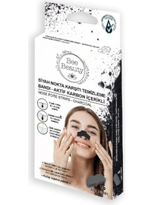 Beauty Siyah Nokta Karşıtı Temizleme Bandı Aktif Karbon Içerikli - Nose Pore Strıps Charcoal