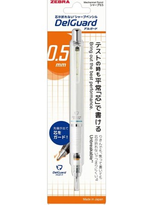 Zebra P-MA85-N2-W Delgad Mekanik Kurşun Kalem, 0,5 Mm, Beyaz