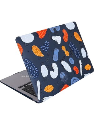 MacBook Air 13.6 Inç Meyve Desenli Kılıf A2681 A3113 A3240 A3449 M2 M3 M4 M5 Uyumlu Parlak Sert