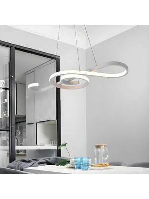 Nota Model Modern Sarkıt LED Beyaz Işık Ultra Power LED Avize Salon Mutfak Oda Hol Ledli Avize Be