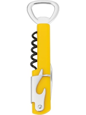 Çelik Türbişonlu Şarap ve Şişe Açacağı – Ergonomik Kolu ve Dişli Mekanizmalı, Kolay Kul