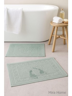 Ayak Izli Banyo Ayak HAVLUSU%100 Pamuklu Renkli 50X70 cm