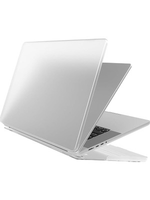 Macbook ile Uyumlu Slim Fit Kılıf Şeffaf Mat Koruyucu Sert Kapak Çizilme ve Darbe Önleyici (Mac