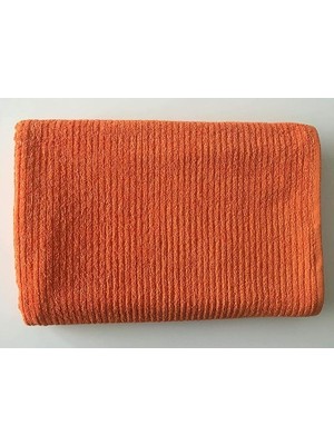 Pamuk 90X180 cm Banyo Havlusu Şezlong Plaj Spa Havlusu (Turuncu)