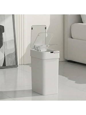 Hareket Sensörlü Çöp Kovası, Banyo Çöp Kovası, Çocuk Odası Çöp Sepeti, Çöp Kutusu, (2
