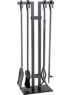 Ithal Siyah Şömine-Soba Maşa Takımı Aksesuar Seti -SGSS-018