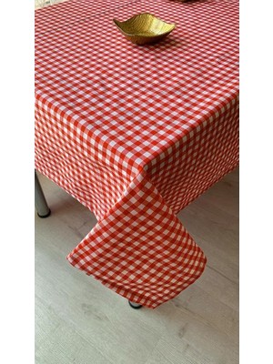 Piknik Örtüsü Sofra Bezi 170X170 cm (Kırmızı Orta Pötikare)
