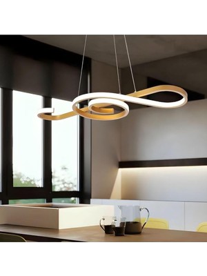 Nota Model Modern Sarkıt LED Beyaz Işık Ultra Power LED Avize Salon Mutfak Oda Hol Ledli Avize Go