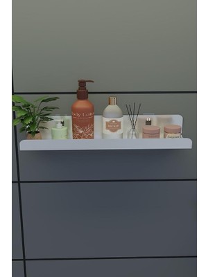 3m Ultra Güçlü Yapışkanlı Beyaz Mutfak&banyo Rafı, Çok Amaçlı Organizer Raf 2 Adet MT96B
