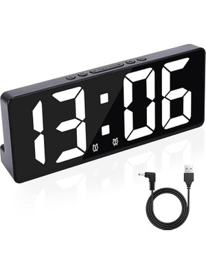 Masa Saati Derece Alarm Takvim Ayarlanabilir Parlaklık 12/24 Saat Göstergesi